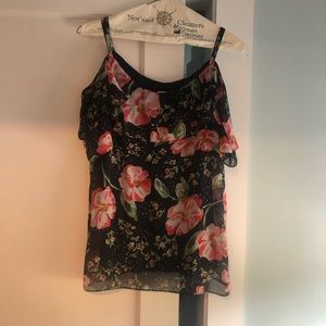 Cabi off shoulder floral top